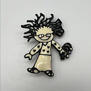 Vintage Girl Ragamuffin Brooch, “SFJ” Steinmetz, “48754”